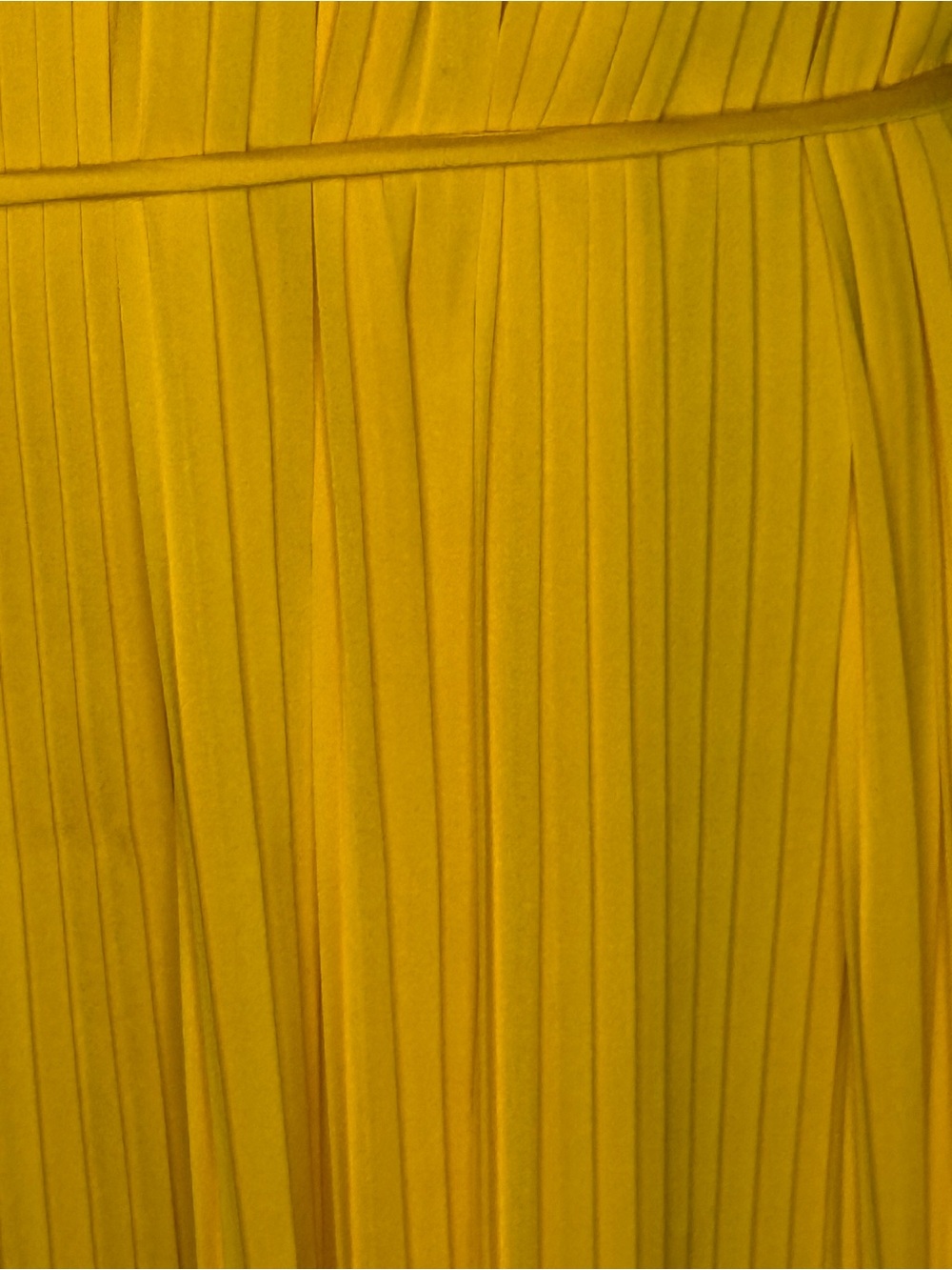 NWT Escada Sport Damyka Sunflower Yellow Pleated Midi Dress Size 44 Designer - Picture 4 of 9